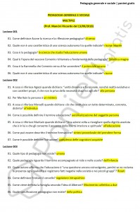 Paniere di Pedagogia generale e sociale - Multiple - Scienze dell'educazione - eCampus