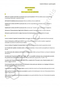 Paniere di Analisi di bilancio - Multiple - Economia - eCampus