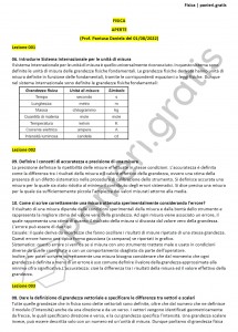 Paniere di Fisica - Aperte - Ingegneria industriale - eCampus