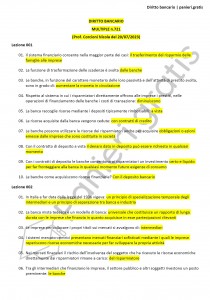 Paniere di Diritto bancario - Multiple - Economia - eCampus