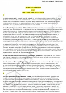 Paniere di Storia della pedagogia - Aperte - Scienze dell'educazione - eCampus