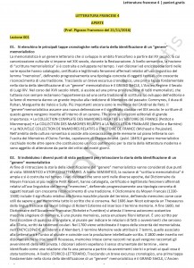 Paniere di Letteratura francese 4 - Aperte - eCampus