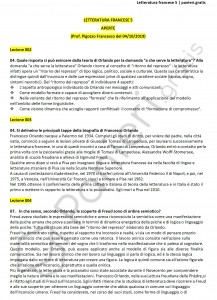 Paniere di Letteratura francese 5 - Aperte - eCampus
