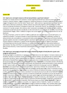 Paniere di Letteratura inglese 3 - Aperte - Lingue e lett. straniere - eCampus
