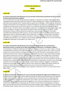 Paniere di Letteratura spagnola 1b - Aperte - eCampus