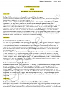Paniere di Letteratura francese 1b - Aperte - eCampus