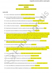 Paniere di Geografia economico-politica - Multiple - Scienze fisiche e naturali