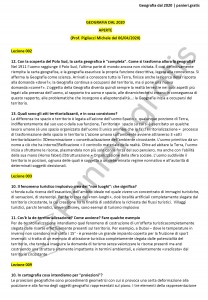 Paniere di Geografia dal 2020 - Aperte - Lettere - eCampus
