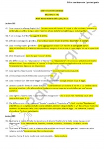 Paniere di Diritto costituzionale - Multiple - Giurisprudenza - eCampus