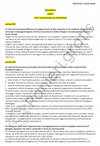 Paniere di Biochimica - Aperte - Scienze biologiche - eCampus