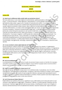 Paniere di Sociologia, crimine e devianza - Aperte - Servizi giuridici - eCampus