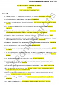 Paniere di Psicologia generale e dell'attività fisica - Multiple - 2021 - eCampus